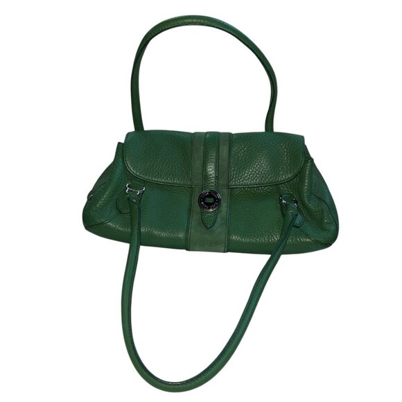 cole haan village green leather and suede shoulder bag mint condition - Picture 1 of 7
